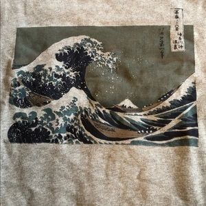 Hokusai Blue Kanagawa Wave Crewneck